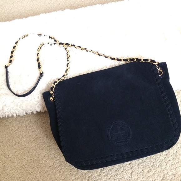 Tory Burch suede shoulder/crossbody bag - Picture 2 of 8